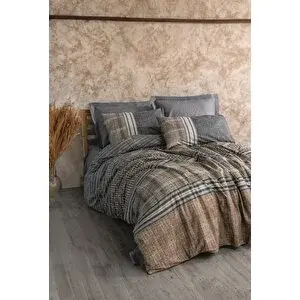 Cotton Box Toprak Tek Kişilik Nevresim Takımı Timbre Antrasit
