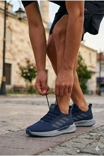 0141 Acropol Rahat Hafif Anatomik Triko Bağcıksız Sneaker Spor Ayakkabı