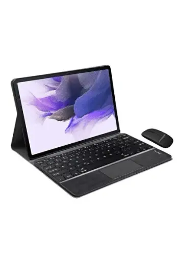 Galaxy Tab S7 Fe Sm-t733 12.4 Inch Bluetooth Touchpad Klavye Ve Mouse + Standlı Kılıf -bkk7