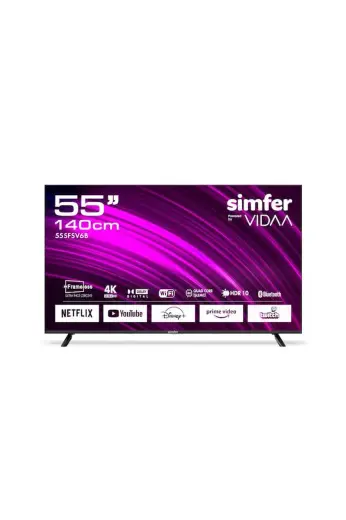 Simfer 55SFSV6B 55 '' VIDAA Smart LED 4K LED Tv