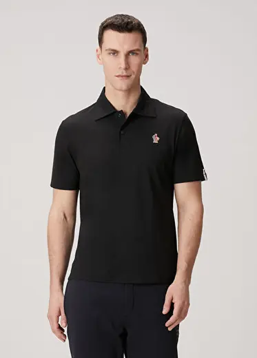 Siyah Polo Yaka T-shirt