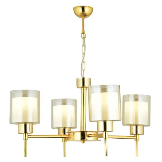 Apliqa Cemre 4 Lü Gold Modern Yatak Odası Salon Avize