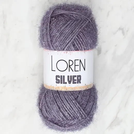 Loren Silver Antrasit El Örgü İpi - RS0036