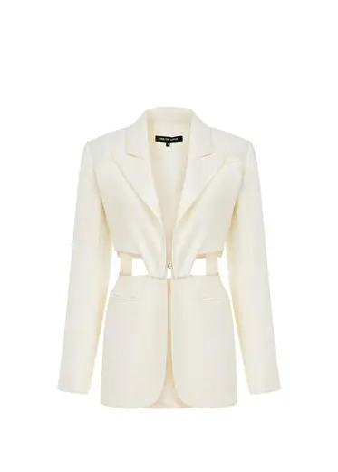 Ren Ekru Kadın Blazer Ceket