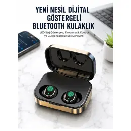 Grandor 2025 Model Bluetooth Kulaklık Telefon Şarj Edebilen Çağrı Cevaplama Dijital Göstergeli 1