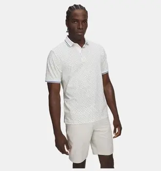 Erkek UA Armourdry Print Rib Polo T-shirt