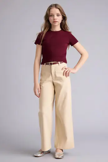 Wıde Leg Pantolon Kız Çocuk