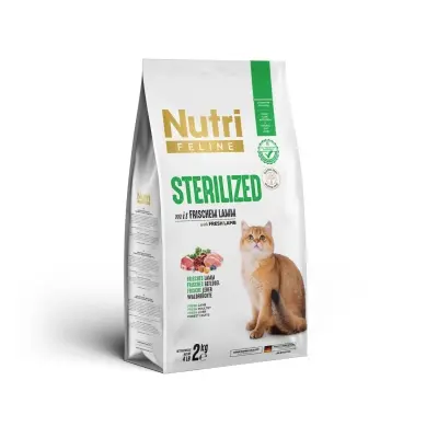 Nutri Feline Kuzulu Tahılsız Kısırlaştırılmış Kedi Maması 2kg