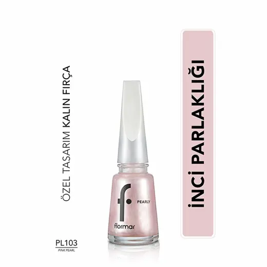 Flormar Pearly Yoğun Pigmentli ve Sedef Yansımalı Oje 103 Pink Pearl