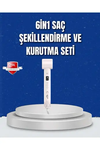 6-in-1 Profesyonel Negatif İyon Saç Şekillendirici