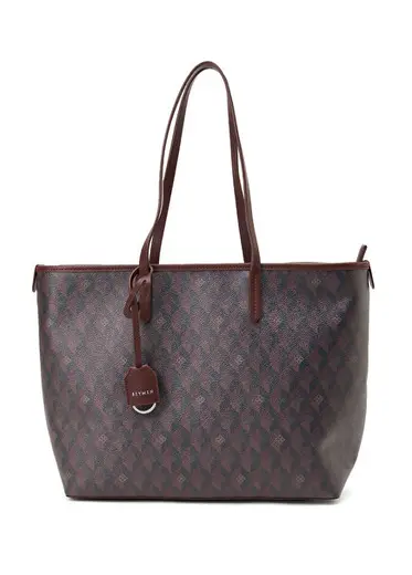 Bordo Monogram Kadın Alışveriş Çantası