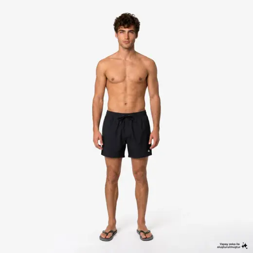 Quiksilver Everyday Flex Volley 15 Erkek Siyah Deniz Şortu