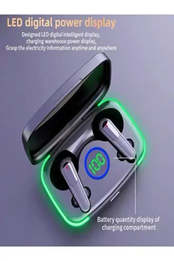 Time&Tech M80 spor su geçirmez dokunmatik LED dijital ekran bas kulakiçi pupg oyuncu kulaklığı