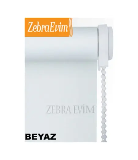Zebraevim İthal Kalın Kumaşlı Ekru-Beyaz-Krem Stor Perde