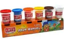 LETS 6 Renk Oyun Hamuru 336 g