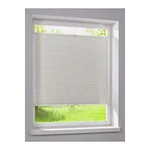 Kidmex Yapıştırma Sistem Cam Balkon Perdesi Beyaz Plise Perde Delik Yok - Ofis Perdesi - Mutfak Perdesi 60x200 cm