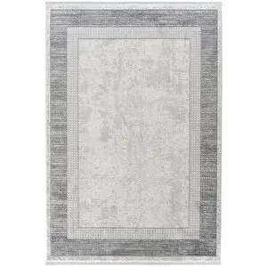 Cool Halı Verona 1902 Gri Salon Koridor Kesme Yolluk Yumuşak Doku Kaymaz Tozumaz Dokuma Makine Halı 200x290 cm
