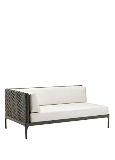 Infinity Warm Grey Wicker Alüminyum XL Sol Modül Bahçe Koltuğu
