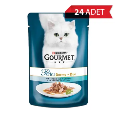 Gourmet Perle Parça Etli Izgara Ton Balıklı Kedi Konservesi 85gr (24 Adet)