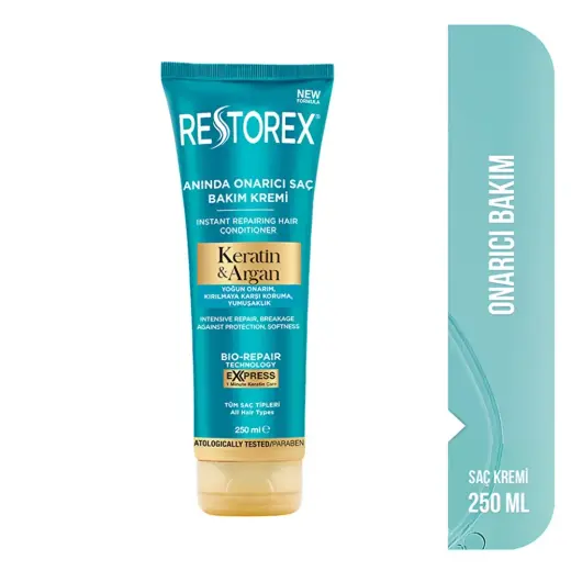Restorex Keratin & Argan Onarıcı Saç Bakım Kremi 250 ml